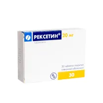 Рексетин таблетки покрыт. п/о 20мг, №30