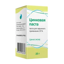 Цинковая паста д/наружн. прим. 25%, 25г
