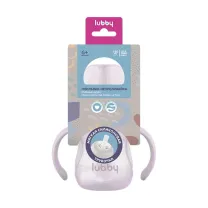 Lubby поильник непроливайка съёмные ручки (6+мес) цвет розовый, 180мл