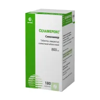Селамерекс таблетки покрыт. п/о 800мг, №180