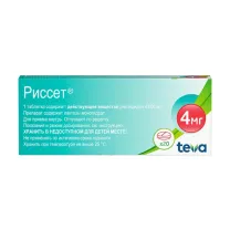 Риссет таблетки покрыт. п/о 4мг, №20