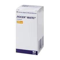 Лосек Мапс таблетки покрыт. п/о 20мг, №28