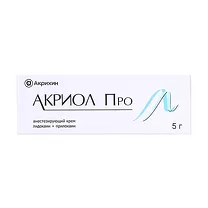 Акриол Про крем д/местн. и наружн. прим. 25мг/г+25мг/г, 5г