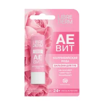 Librederm Vitamins Aevit бальзам для губ Колумбийская роза, 4г