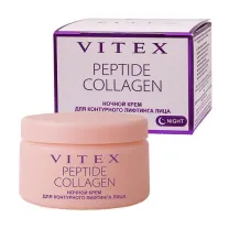 Вiтэкс Peptide Collagen крем ночной для контурного лифтинга лица, 45мл