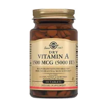 Solgar Сухой витамин А таблетки 1500мкг(5000 МЕ), №100