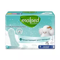 Molped прокладки антибактериальные ночные, 7шт