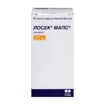 Лосек МАПС таблетки покрыт. п/о 20мг, №14