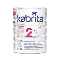 Kabrita Gold 2 адаптированная сухая молочная смесь на основе козьего молока для комфортного пищеварения (6+мес), 800г