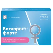 Витапрост Форте суппозитории рект. 20мг, №20