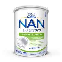 Nestle NAN ExpertPro сухая смесь Тройной комфорт (0+), 800г