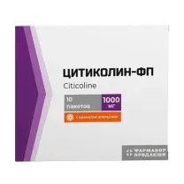 Цитиколин-ФП порошок д/пригот. р-ра д/приема внутрь 1000мг, №10 апельсин