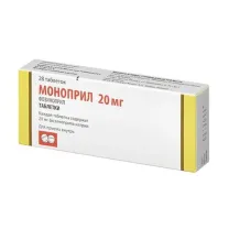 Моноприл таблетки 20мг, №28