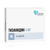 Тизанидин таблетки 4мг, №30