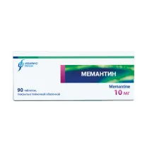Мемантин таблетки покрыт. п/о 10мг, №90