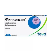 Финлепсин таблетки 200мг, ;№30
