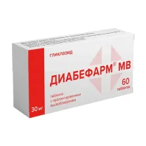 Диабефарм МВ таблетки с пролонг. высвоб. 30мг, №60