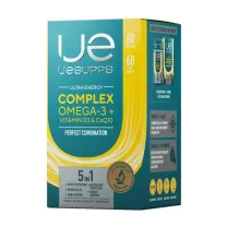 Uesupps Ultra Energy Комплекс Омега-3+витамин Д3 и коэнзим Q10 мягкие капсулы, №60