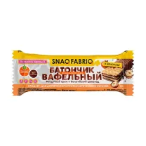 Snaq Fabriq вафельный глазированный батончик, фундучный крем и бельгийский шоколад 45г
