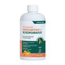 Snow sea Инозитол+хлорофилл жидкость, апельсин/мята, 450мл