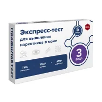 Экспресс-тест для выявления 3 видов наркотиков в моче, №1