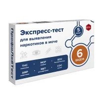 Экспресс-тест для выявления 6 видов наркотиков в моче, №1