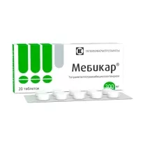 Мебикар таблетки 300мг, №20