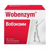 Вобэнзим таблетки кишечнораств. п/о, №200