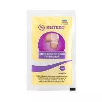 Интекс бинт компрессионный №4 эластичный трубчатый латекс.-полиэфир., (15см*3см)