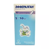 Эффералган суппозитории рект. 300мг, №12
