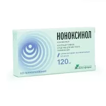Ноноксинол суппозитории ваг. 120мг, №10