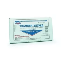 Тиамина хлорид  раствор д/в/м введ. 50мг/мл, 1мл №10