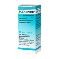 Валосердин капли д/приема внутрь 18,44мг/мл+18,44мг/мл, 25мл