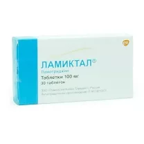 Ламиктал таблетки 100мг, №30