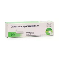 Стрептоцид растворимый линимент 5%, 30г