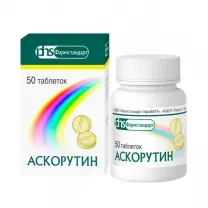 Аскорутин-Фармстандарт таблетки 50мг+50мг, №50