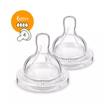 Avent Anti-colic SCF634/27 соски силиконовая быстр. поток (6+мес), 2шт