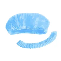 Шапочка медицинская одноразовая типа Шарлотта, цвет голубой