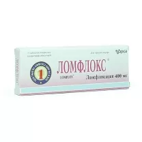 Ломфлокс таблетки п/о 400мг, №5