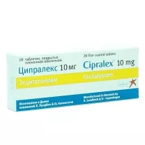 Ципралекс таблетки п/о 10мг, №28