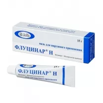 Флуцинар Н мазь д/наружн. прим. 0,025%, 15г