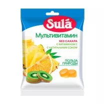 Sula леденцы без сахара Мультивитамин, 60г