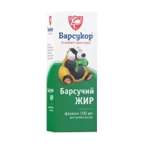 Барсукор Барсучий жир раствор д/приема внутрь, 100мл